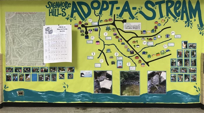 Adopt a stream picture of map and school area.
